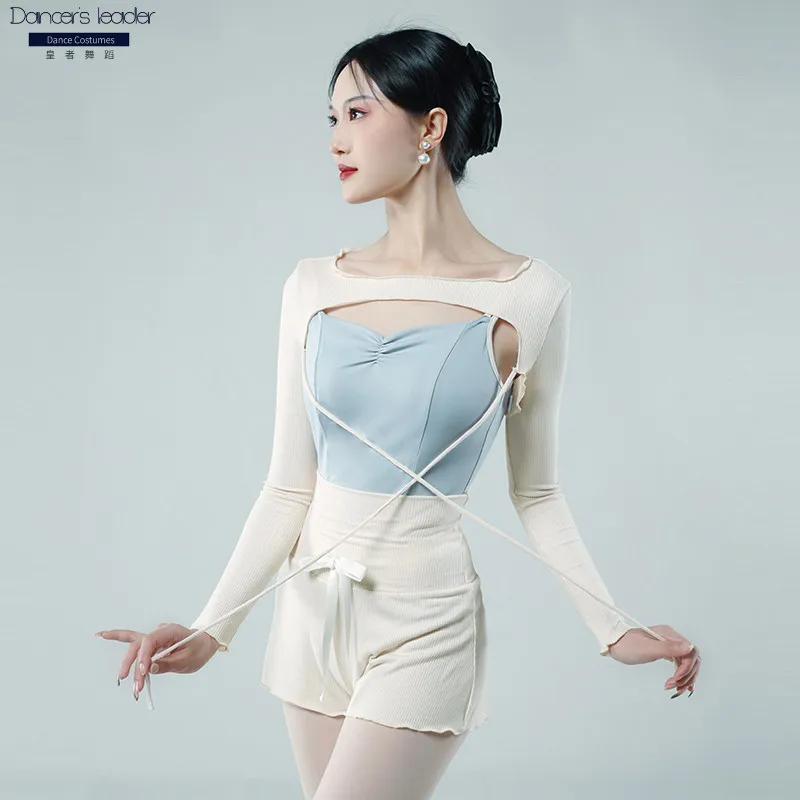 Ballet Leotard For Training Clothes Autumn and Winter Long Sleeved Shirt For adult Dance With Cape and Small Waistcoat
Ballet Leotard For Training Clothes Autumn and Winter Long Sleeved Shirt For adult Dance With Cape and Small Waistcoat