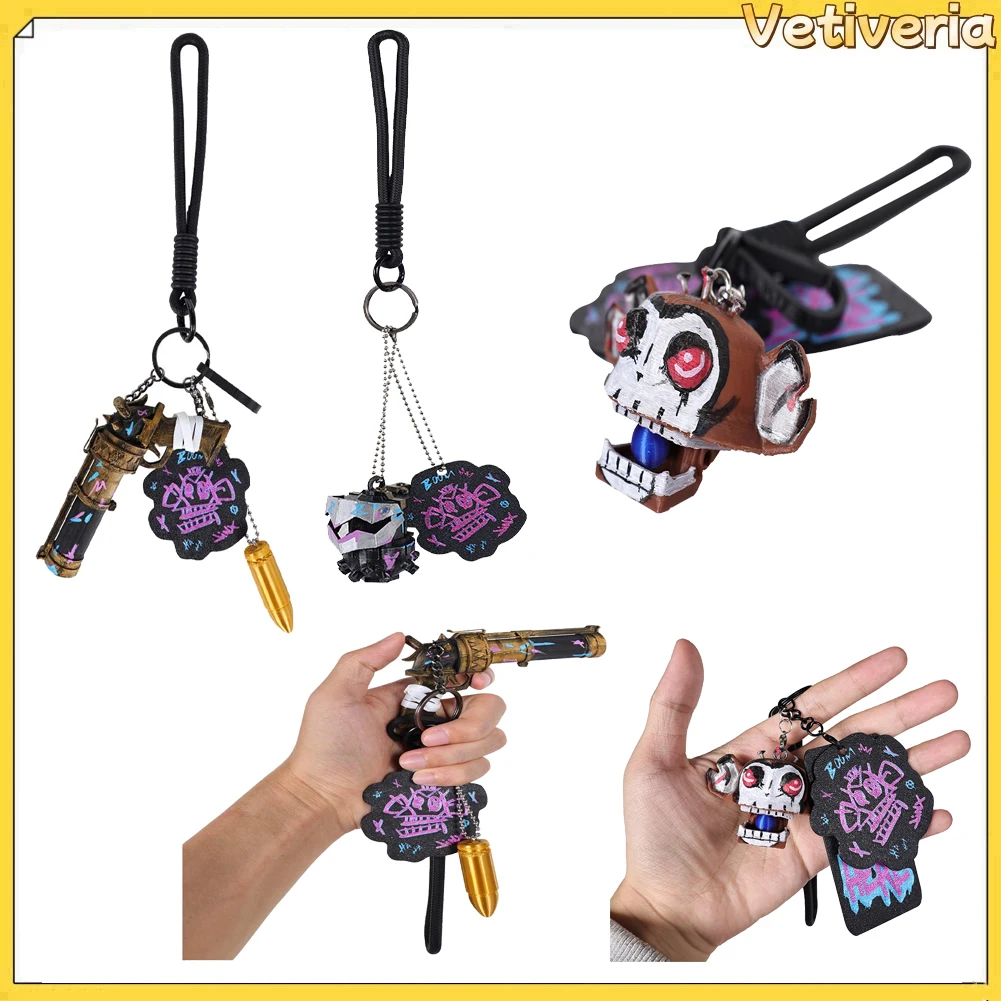 Arcane Jinx Cosplay Props Monkey Keychain Pendant Game LoL Roleplay Key Chain Halloween Carnival Party Disguise Accessories
Arcane Jinx Cosplay Props Monkey Keychain Pendant Game LoL Roleplay Key Chain Halloween Carnival Party Disguise Accessories
