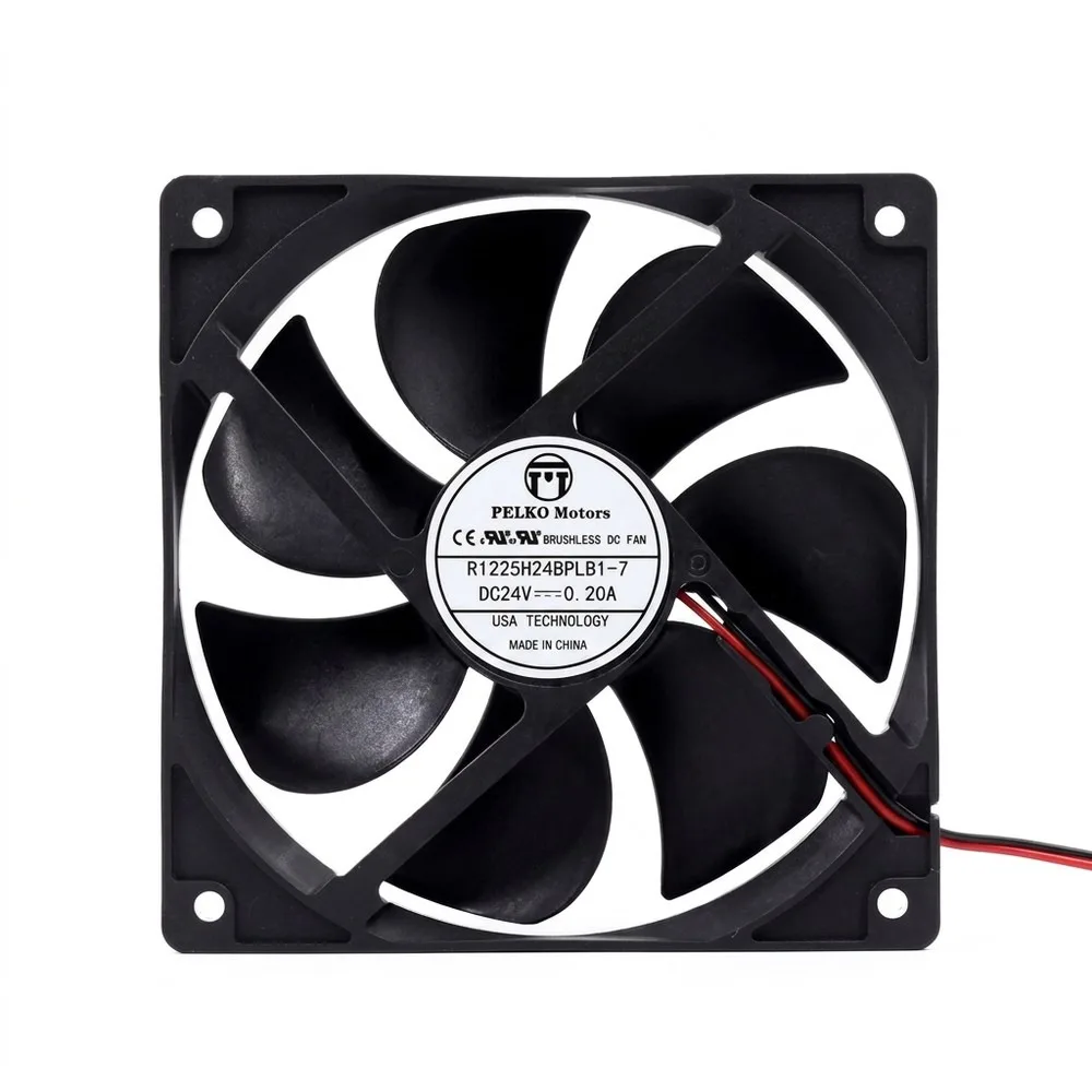 For PELKO MOTORS R1225H24BPLB1-7 DC24V 0.20A 120*120*25MM 2-Wire Silent Cooling Fan
For PELKO MOTORS R1225H24BPLB1-7 DC24V 0.20A 120*120*25MM 2-Wire Silent Cooling Fan