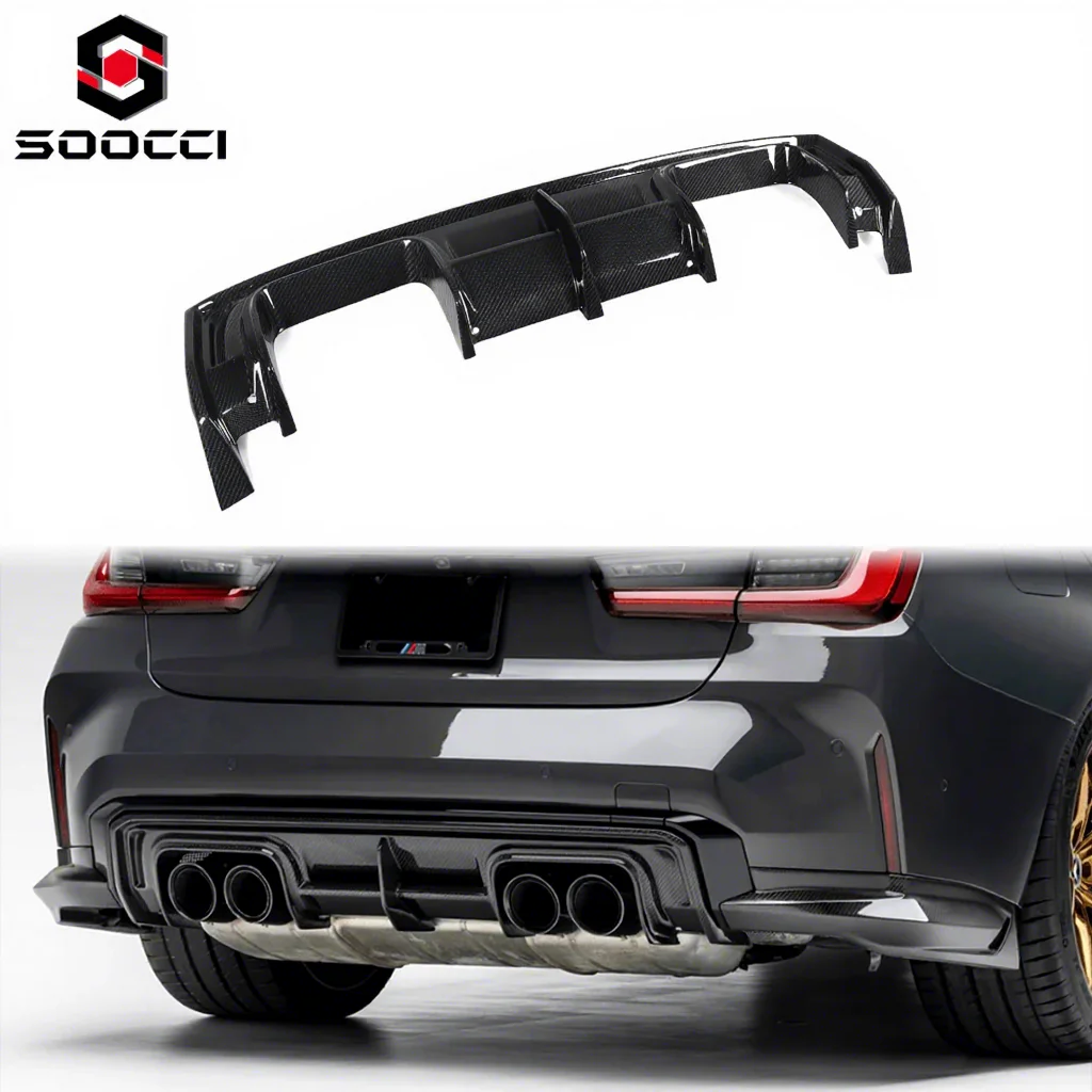 Dry Carbon Fiber V Style Rear Diffuser Lip for BMW G80 G81 M3 G82 G83 M4 Upgrade Lower Splitter Rear Bumper Lip Spoiler
Dry Carbon Fiber V Style Rear Diffuser Lip for BMW G80 G81 M3 G82 G83 M4 Upgrade Lower Splitter Rear Bumper Lip Spoiler