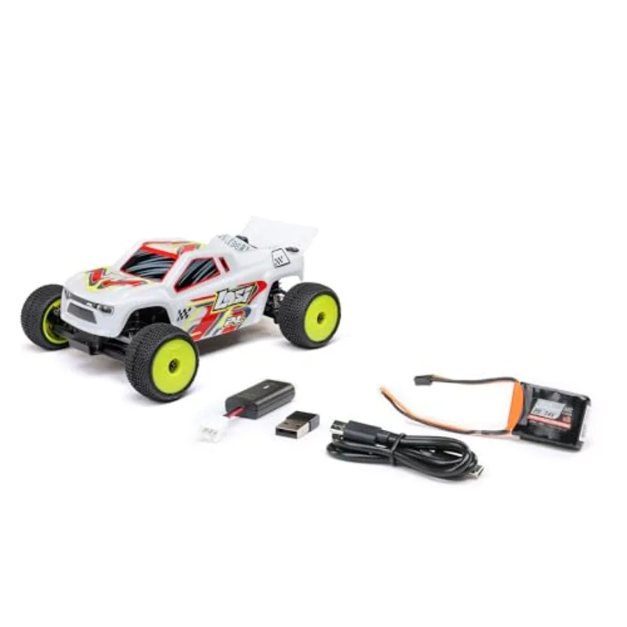 Micro-T 1/28 2 Wheel Drive White RTR LOS-1392T1 for off-road racing, ABS plastic body, white color, ready-to-run with pre-insta
Micro-T 1/28 2 Wheel Drive White RTR LOS-1392T1 for off-road racing, ABS plastic body, white color, ready-to-run with pre-insta