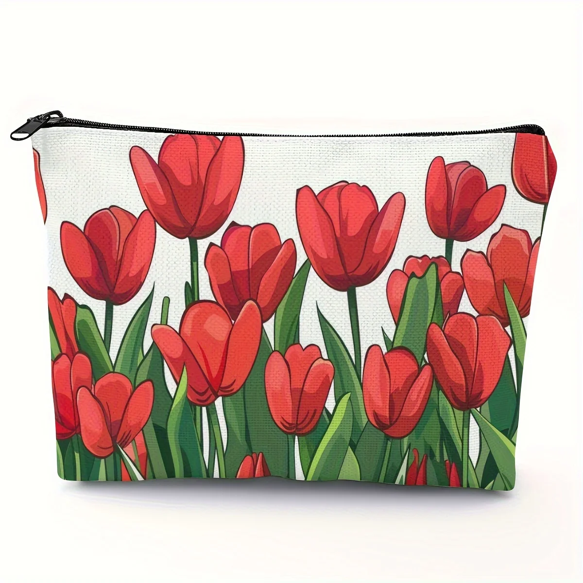 1pc Polyester Tulip Print Cosmetic Bag Casual Style Large Capacity Toiletry Pouch with Zipper Closure Makeup Bag
1pc Polyester Tulip Print Cosmetic Bag Casual Style Large Capacity Toiletry Pouch with Zipper Closure Makeup Bag