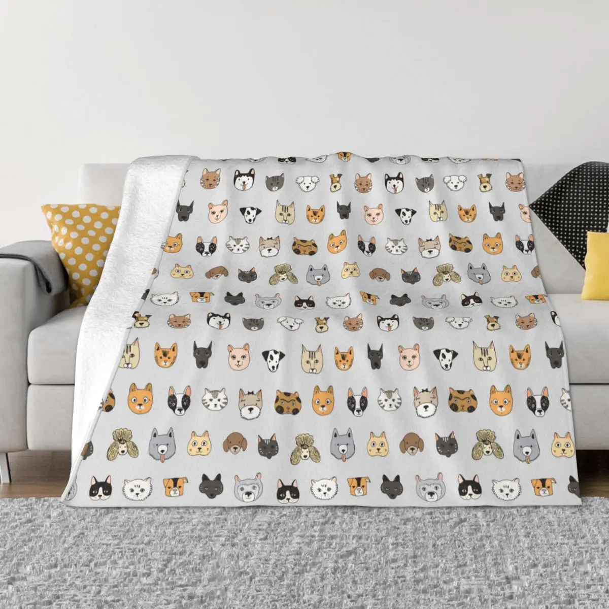 Cute Animal Cat And Dog Blankets Fleece Textile Decor Multi-function Soft Throw Blankets for Home Bedroom Plush Thin Quilt
Cute Animal Cat And Dog Blankets Fleece Textile Decor Multi-function Soft Throw Blankets for Home Bedroom Plush Thin Quilt