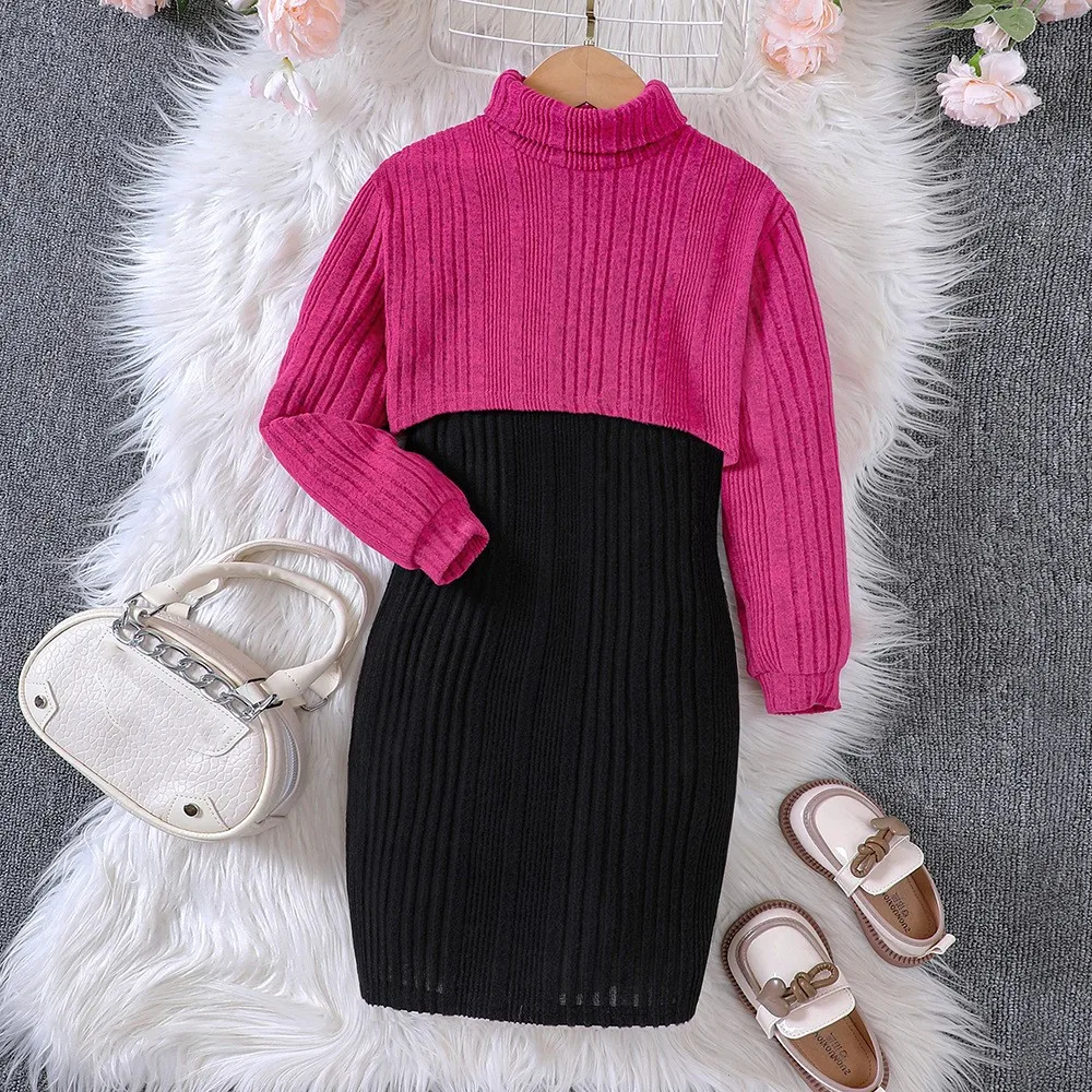 2023 New Clothing Set Girls Long Sleeve Turtleneck Sweater Black Skirts Cute 2 Pcs Sets Casual Girls Clothes Sets 5-9T
2023 New Clothing Set Girls Long Sleeve Turtleneck Sweater Black Skirts Cute 2 Pcs Sets Casual Girls Clothes Sets 5-9T