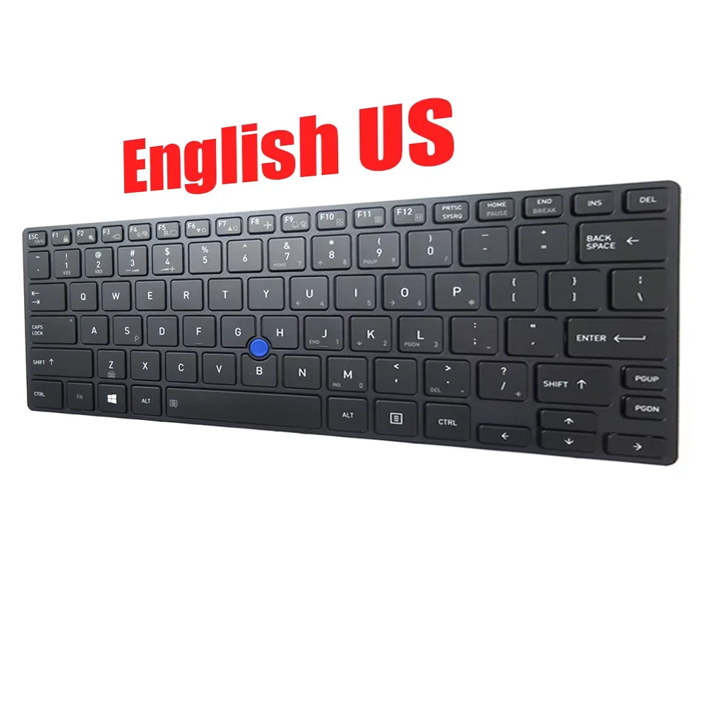 Backlit&Pointing Laptop Keyboard For Toshiba For Tecra X40-D X40-E English US Black New
Backlit&Pointing Laptop Keyboard For Toshiba For Tecra X40-D X40-E English US Black New