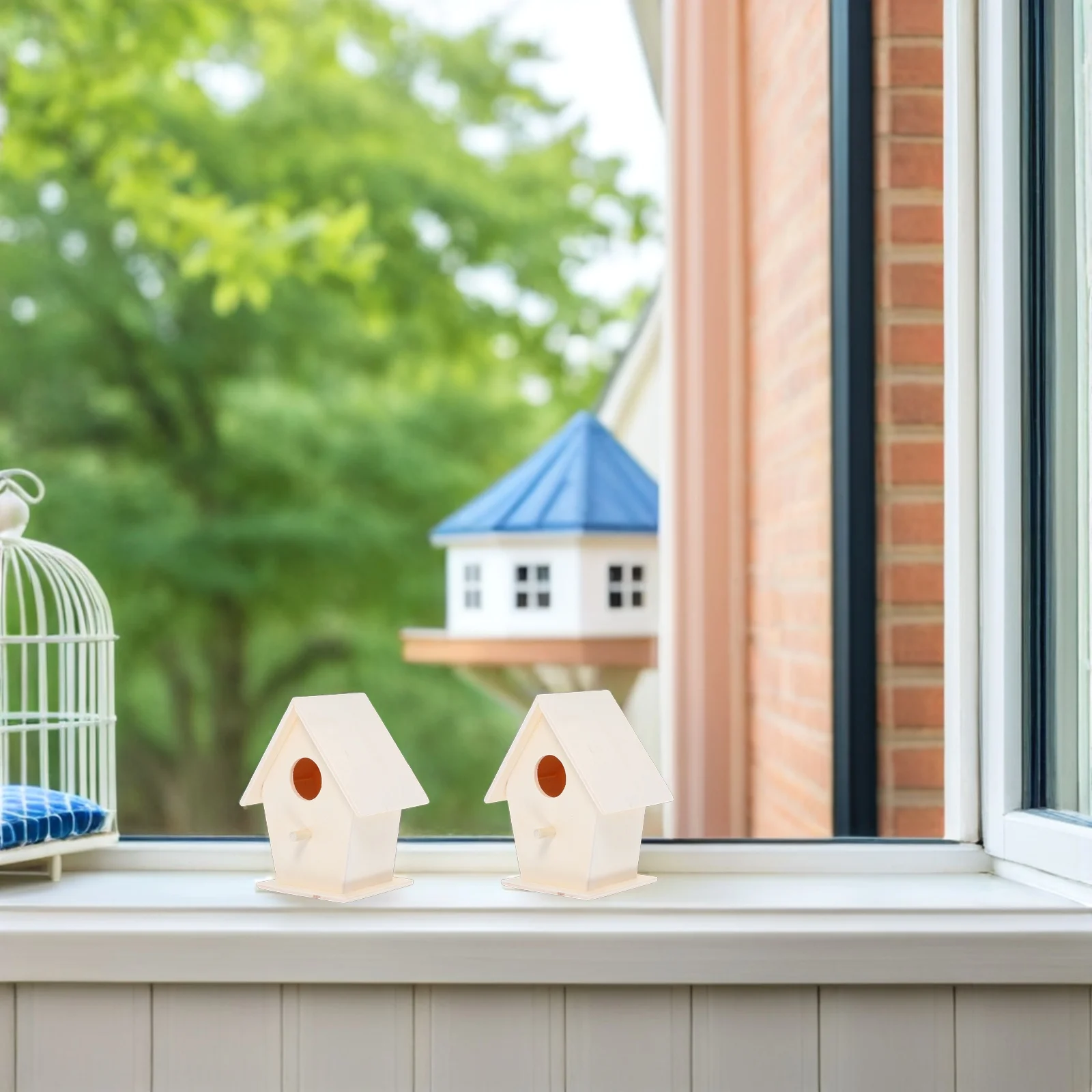 2Pcs DIY Bird House Kit Unpainted Wood Hanging Bird Feeder Natural Rustic Outdoor Birdhouse for Garden Decor Educational Kids
2Pcs DIY Bird House Kit Unpainted Wood Hanging Bird Feeder Natural Rustic Outdoor Birdhouse for Garden Decor Educational Kids