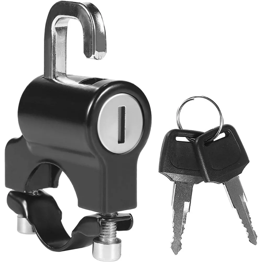Universal Motorcycle Helmet Lock Anti-Theft Helmet Safety Lock Metal 22mm-26mm Black with 2 Keys
Universal Motorcycle Helmet Lock Anti-Theft Helmet Safety Lock Metal 22mm-26mm Black with 2 Keys