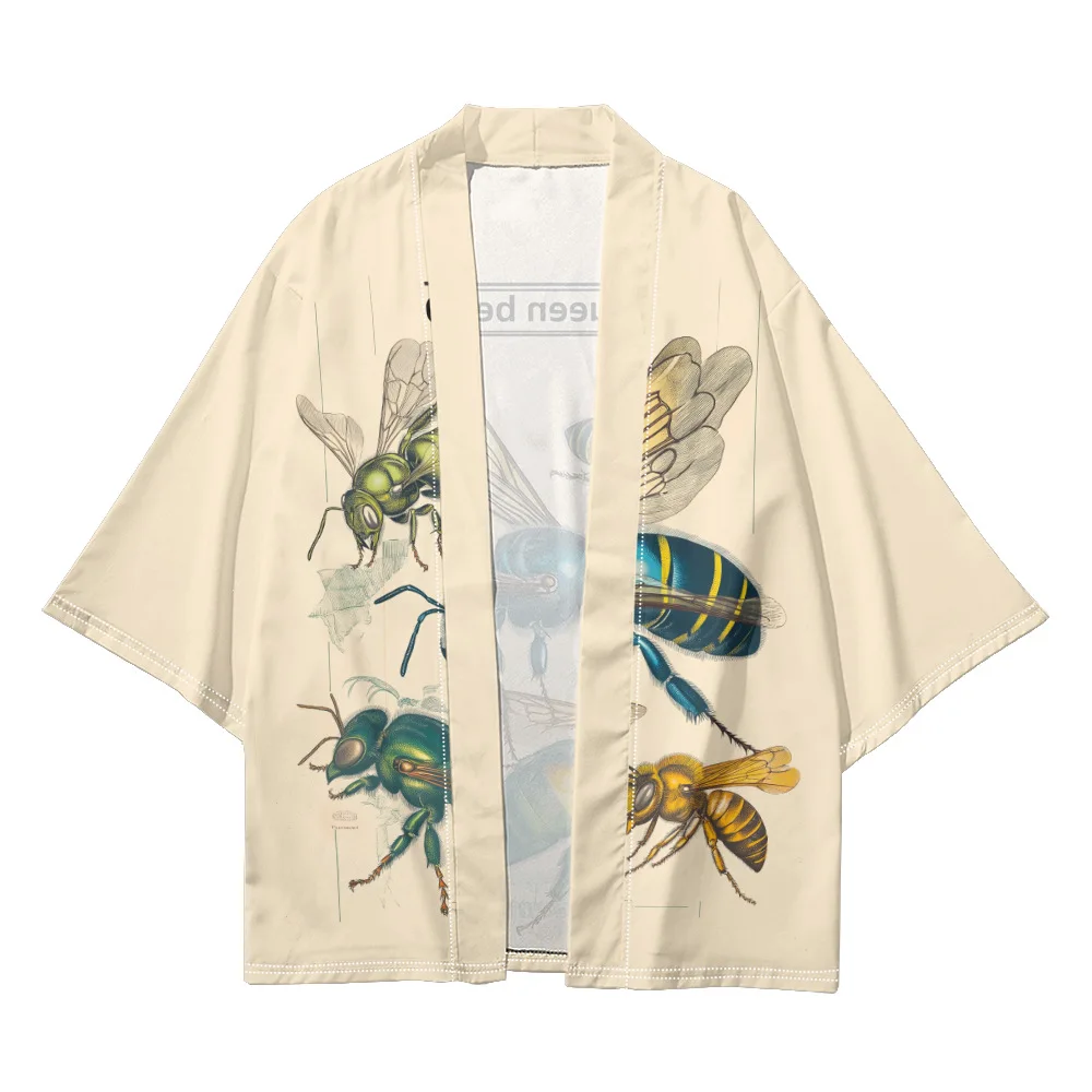 Women Loose Shirts Kimono Streetwear Men Cloak Tops Summer Beach Insects Flies Print Cardigan Haori Casual Plus Size
Women Loose Shirts Kimono Streetwear Men Cloak Tops Summer Beach Insects Flies Print Cardigan Haori Casual Plus Size