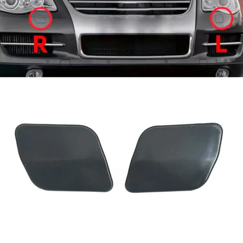 Front Bumper Headlight Washer Cover Pair 7L6807751B 7L6807752B ABS Black Direct Replacement for VW Touareg 2007-2010
Front Bumper Headlight Washer Cover Pair 7L6807751B 7L6807752B ABS Black Direct Replacement for VW Touareg 2007-2010