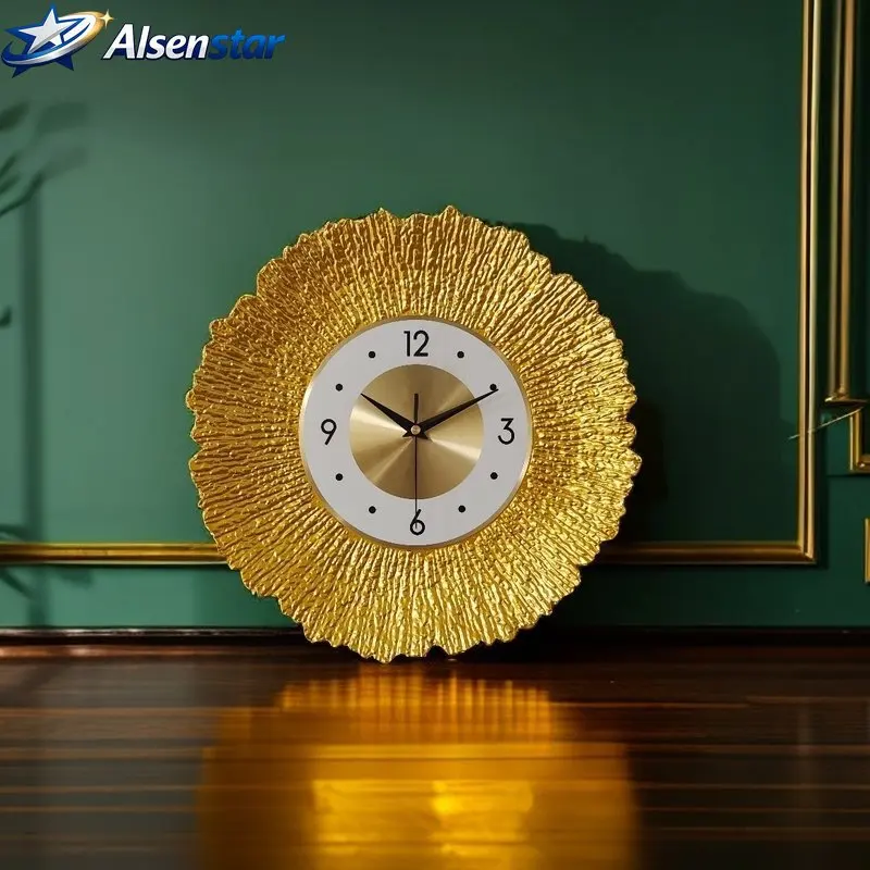 Luxury Wall Clock Metal Round Clock Simple Design Gold Wall Wathces Fashionable Living Room Decoration
Luxury Wall Clock Metal Round Clock Simple Design Gold Wall Wathces Fashionable Living Room Decoration
