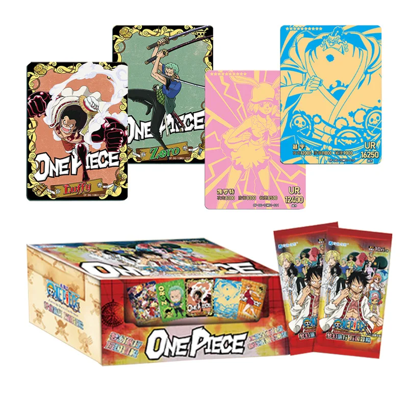 One Piece Card Anime Figures Bronzing Barrage Flash Cards Cake Island Series Luffy Collectible Cards Toys Gifts for Children
One Piece Card Anime Figures Bronzing Barrage Flash Cards Cake Island Series Luffy Collectible Cards Toys Gifts for Children