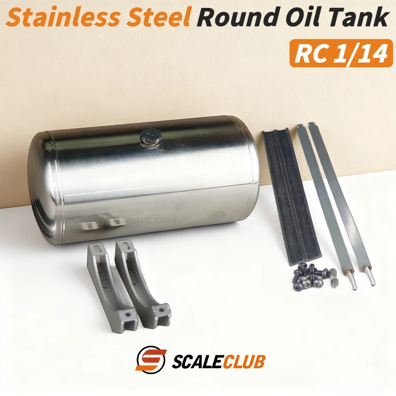 SCALECLUB Metal Round Fuel Tank for 1/14 Tamiya RC Truck Tractor Trailer SCANIA MAN King GL Toy Cars DIY Parts Accessories Model
SCALECLUB Metal Round Fuel Tank for 1/14 Tamiya RC Truck Tractor Trailer SCANIA MAN King GL Toy Cars DIY Parts Accessories Model