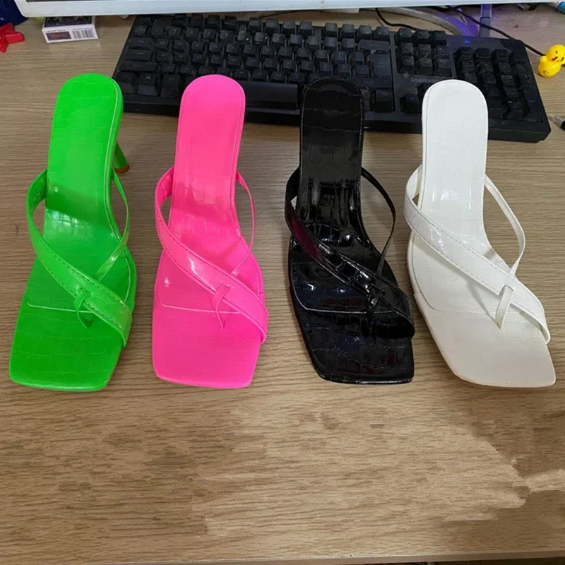 New Summer Sandals Women High Heels Shoes Females Square Head Open Toe Clip-On Strappy Fashion Sexy Flip Flops Sandals Woman
New Summer Sandals Women High Heels Shoes Females Square Head Open Toe Clip-On Strappy Fashion Sexy Flip Flops Sandals Woman