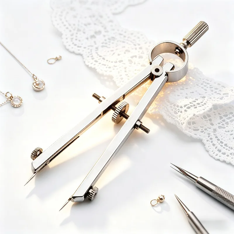 Professional Metal Alloy Spring Divider Protractor Multi Tool for Jewelry Making Precision Marking Design DIY Craft Tool Kit
Professional Metal Alloy Spring Divider Protractor Multi Tool for Jewelry Making Precision Marking Design DIY Craft Tool Kit