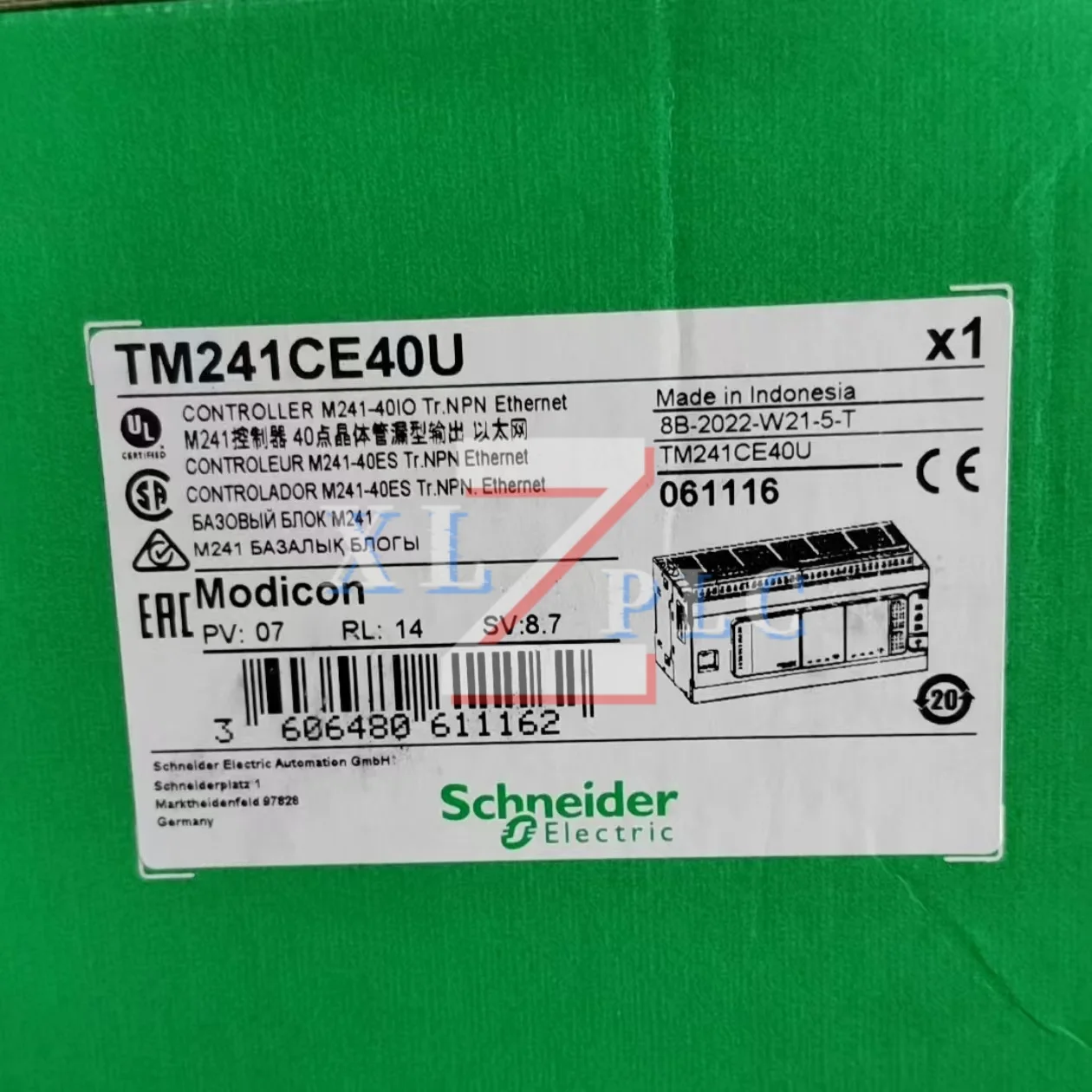 Контроллер TM241CE40U TM241CEC24R новый в наличии
Контроллер TM241CE40U TM241CEC24R новый в наличии