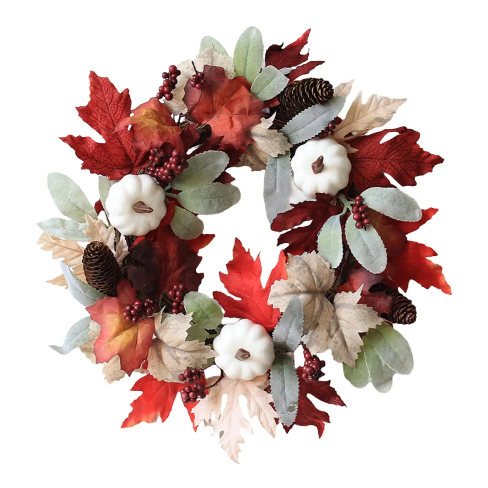Fall Wreath Autumn Wreath Harvest Maple Leaves 45cm Hanging Ornament for Party Festival Celebration Indoor/Outdoor Wedding
Fall Wreath Autumn Wreath Harvest Maple Leaves 45cm Hanging Ornament for Party Festival Celebration Indoor/Outdoor Wedding