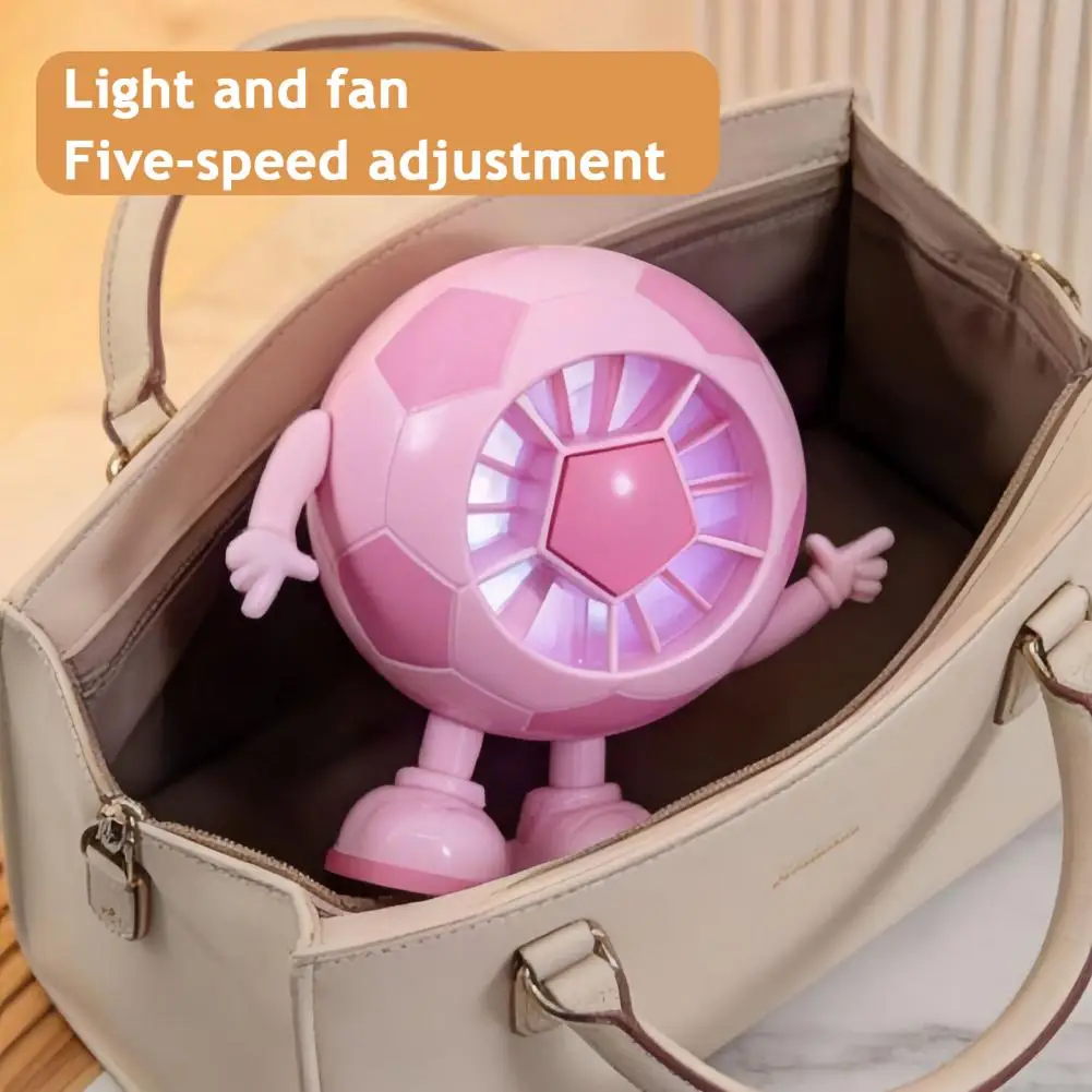 Soccer Hand Fan, Football Shape Mini Handheld Fan With LED Light, 5 Speed Portable Cooling Fan For Game Day
Soccer Hand Fan, Football Shape Mini Handheld Fan With LED Light, 5 Speed Portable Cooling Fan For Game Day