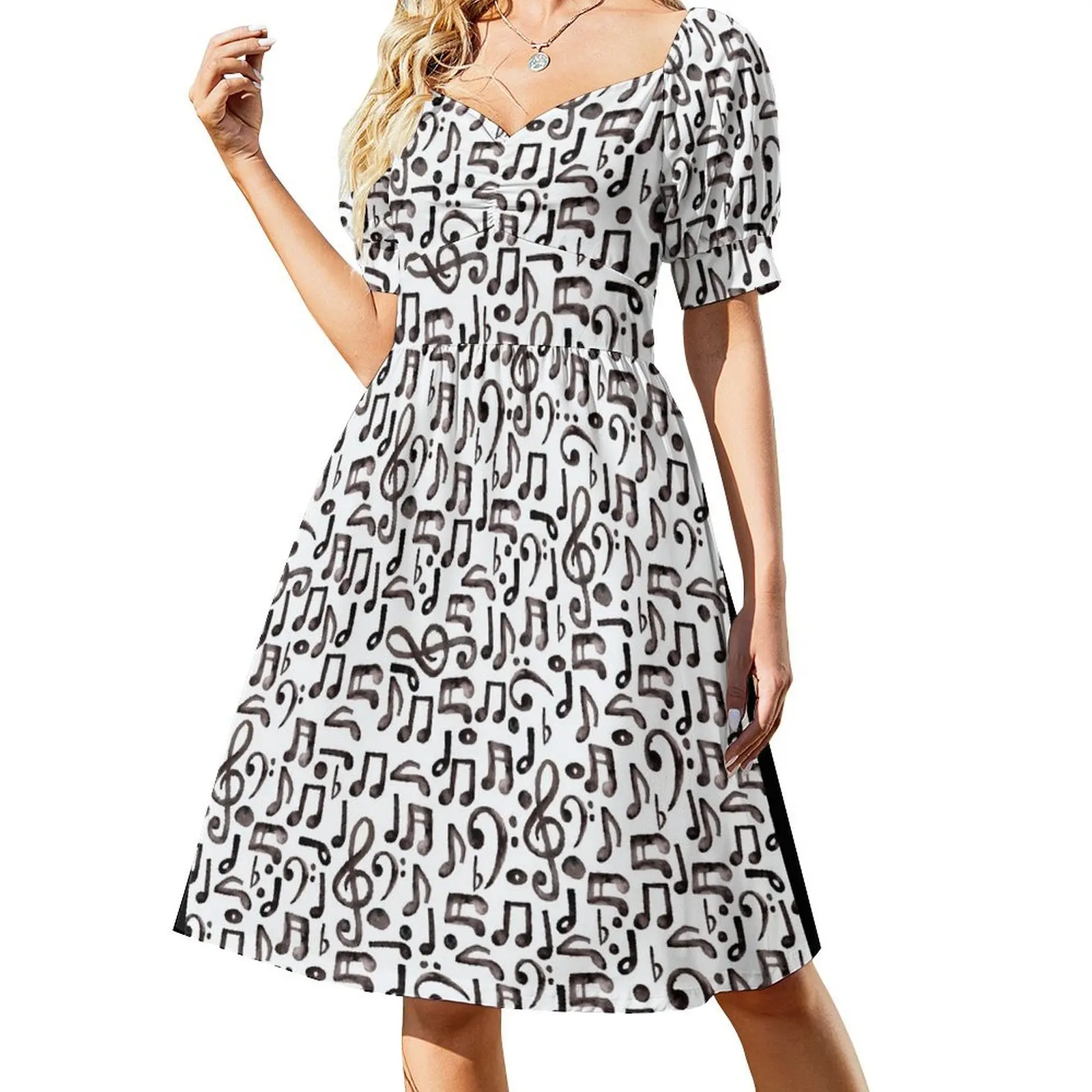 Watercolor Music Notes Short Sleeved Dress Women dresses summer Woman fashion Dress
Watercolor Music Notes Short Sleeved Dress Women dresses summer Woman fashion Dress