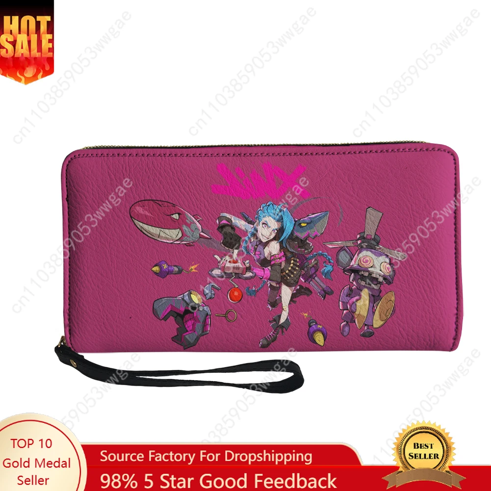 Jinx Anime Wallet Purse Mens Womens Teenagers Zipper Long Wallet Double Print Commuter Customized Photo Portable Wallet Gift Bag
Jinx Anime Wallet Purse Mens Womens Teenagers Zipper Long Wallet Double Print Commuter Customized Photo Portable Wallet Gift Bag