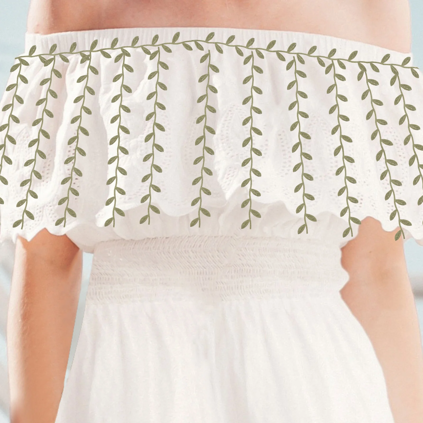 Dark Green Leaf Ribbon 15M Polyester Garland Decoration Garland DIY Wedding Party Decoration Trims Vine Sew Crafts
Dark Green Leaf Ribbon 15M Polyester Garland Decoration Garland DIY Wedding Party Decoration Trims Vine Sew Crafts