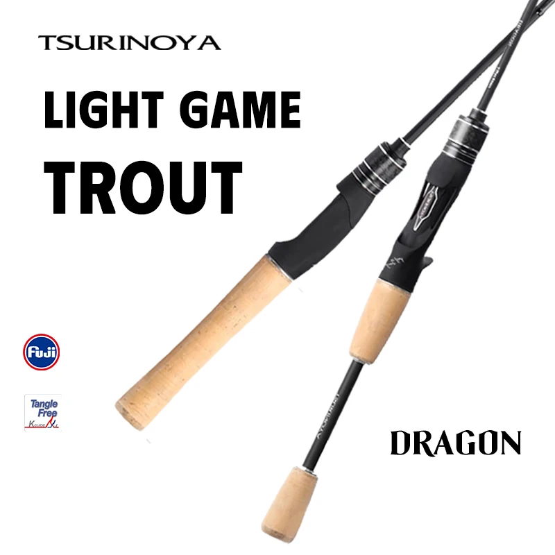 TSURINOYA Light Trout Rod DRAGON 70g 1.6/1.68/1.8/1.98m Fast Action FUJI Guide Spinning Casting Carbon Rod For Rochfish Bass
TSURINOYA Light Trout Rod DRAGON 70g 1.6/1.68/1.8/1.98m Fast Action FUJI Guide Spinning Casting Carbon Rod For Rochfish Bass