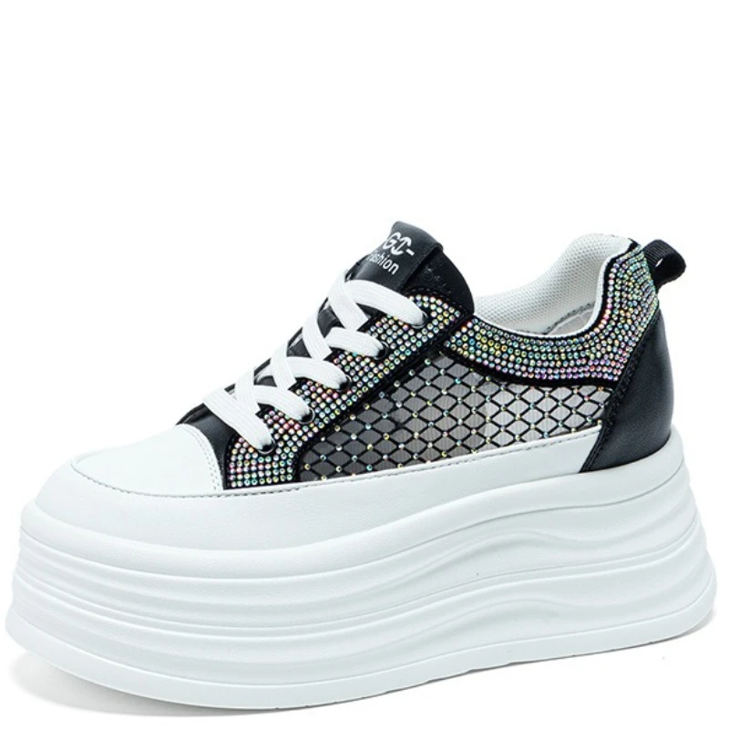 2026 Women's Casual Shoes 8cm Heightening Thick Bottom Breathable Mesh Upper Sneakers Increased Platform Summer Autumn Spring
2026 Women's Casual Shoes 8cm Heightening Thick Bottom Breathable Mesh Upper Sneakers Increased Platform Summer Autumn Spring