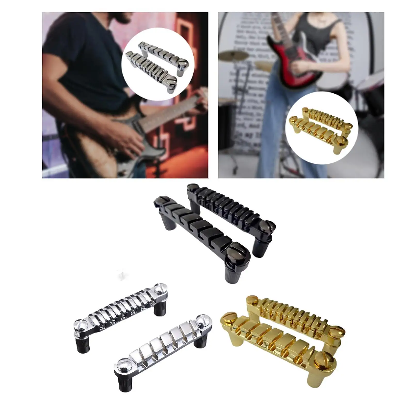 Electric Guitar Bridge Tailpiece Zinc Alloy Bridge String Spacing 10.5mm with 4 Studs Set Guitar Accessory
Electric Guitar Bridge Tailpiece Zinc Alloy Bridge String Spacing 10.5mm with 4 Studs Set Guitar Accessory