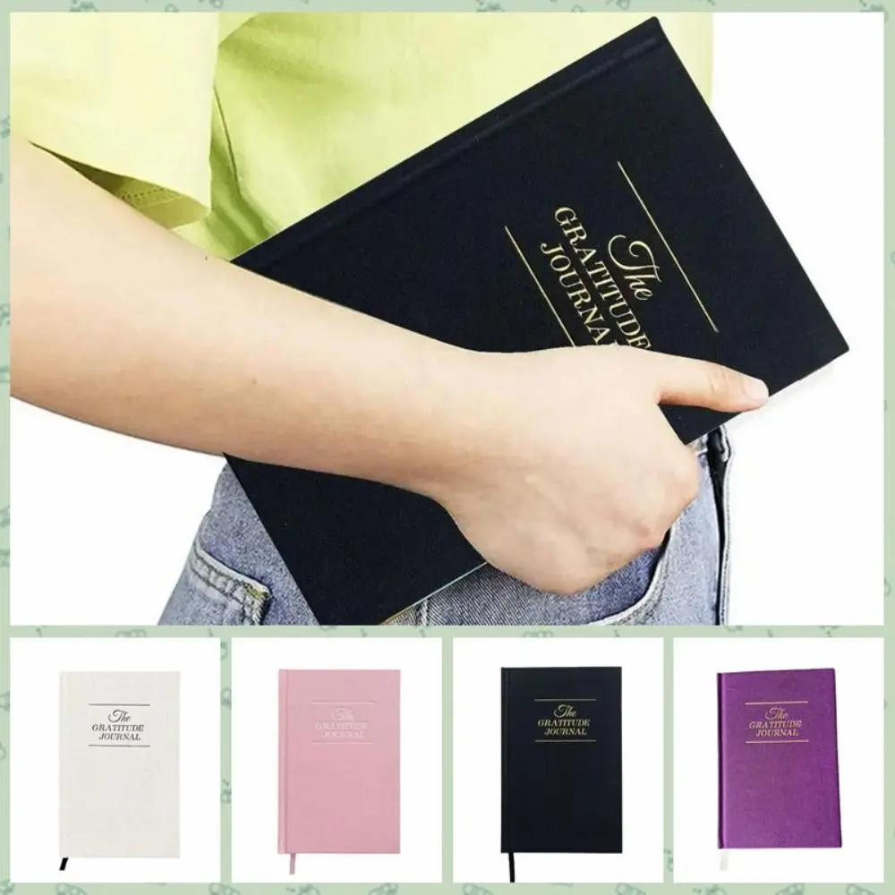 A5 Paper Gratitude Journal Notebook Ribbon Bookmark Smooth Surface Daily Notebook Thick Paper Linen Hard Cover Schedule Notebook
A5 Paper Gratitude Journal Notebook Ribbon Bookmark Smooth Surface Daily Notebook Thick Paper Linen Hard Cover Schedule Notebook