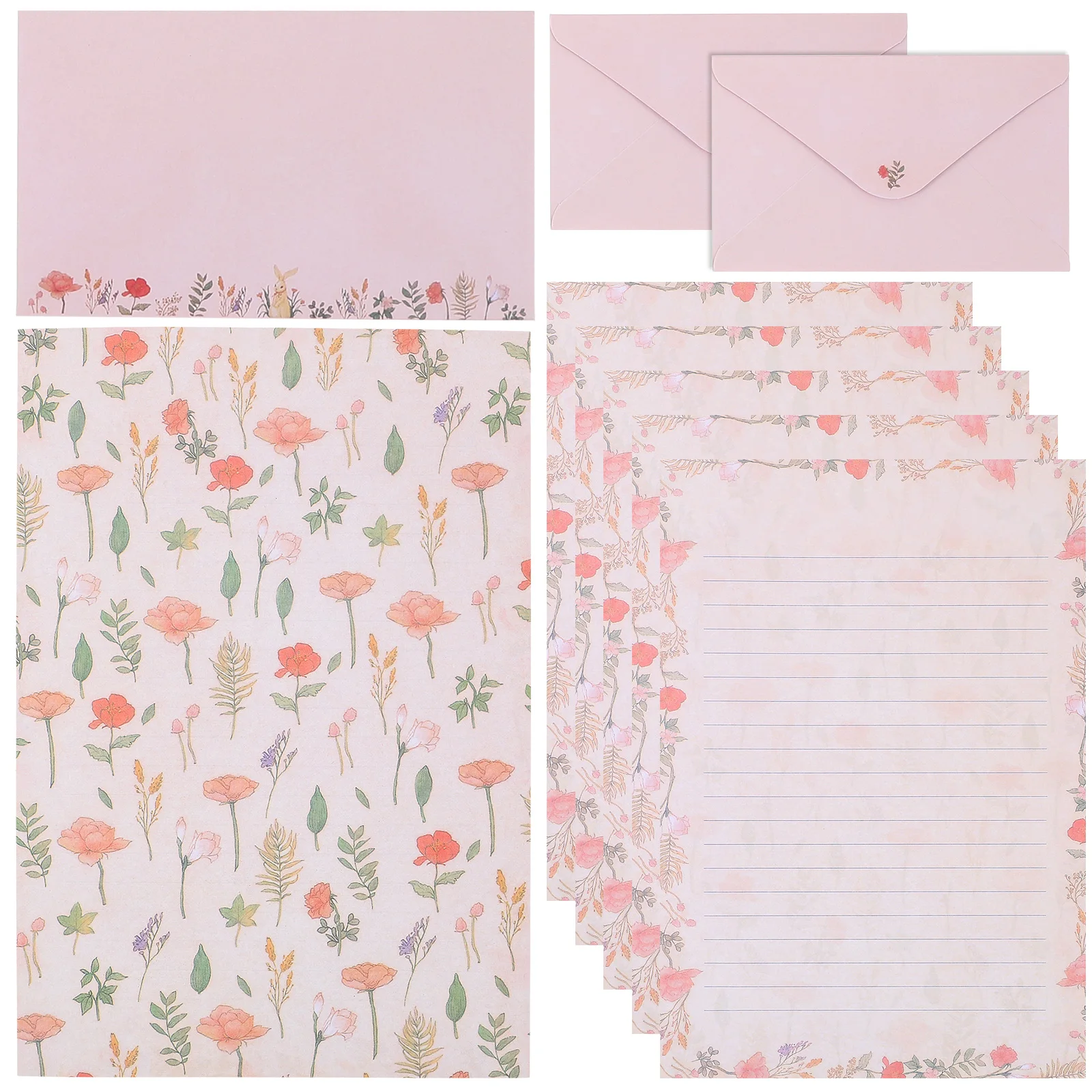 5 Sets A5 Size Thick Paper Smooth Writing Letter Paper Envelope Kit Cute Animals Flowers Pattern Practical Stationery Set Gifts
5 Sets A5 Size Thick Paper Smooth Writing Letter Paper Envelope Kit Cute Animals Flowers Pattern Practical Stationery Set Gifts