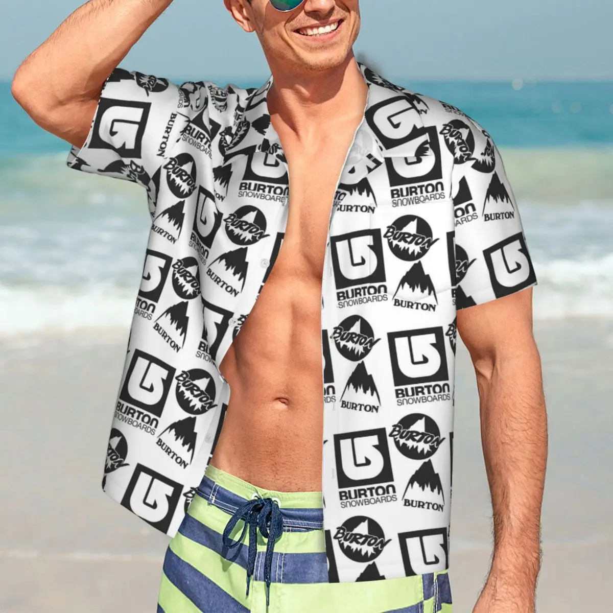 Burton Snowboard Sportive Hawaiian Shirts Casual Men Short Sleeve Shirt for Summer Beach Men's Lapel Tops
Burton Snowboard Sportive Hawaiian Shirts Casual Men Short Sleeve Shirt for Summer Beach Men's Lapel Tops