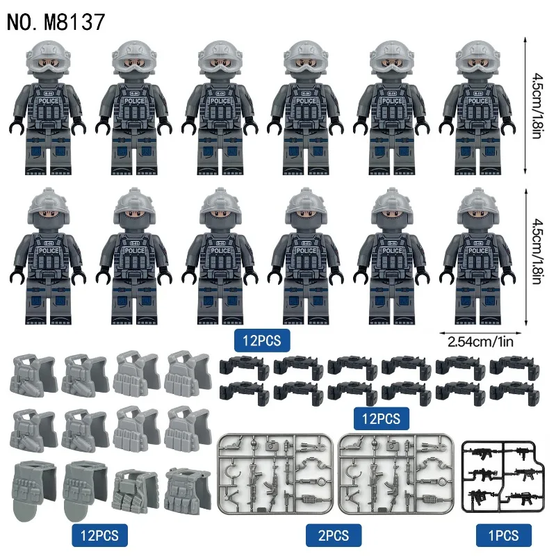 Railway Force Meigao Military Figure 8137 Children's small particle building block toy shield accessories cross-border wholesale
Railway Force Meigao Military Figure 8137 Children's small particle building block toy shield accessories cross-border wholesale