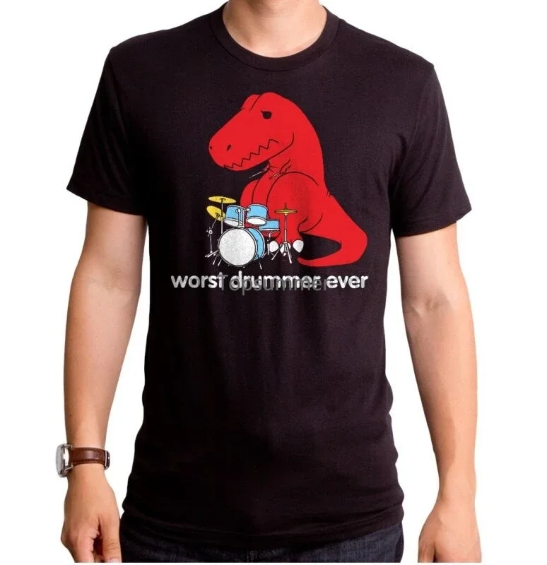 Tyrannosaur T-Rex Dinosaur Short Hand Worst Drummer Ever T-Shirt S M L Xl 2Xl
Tyrannosaur T-Rex Dinosaur Short Hand Worst Drummer Ever T-Shirt S M L Xl 2Xl
