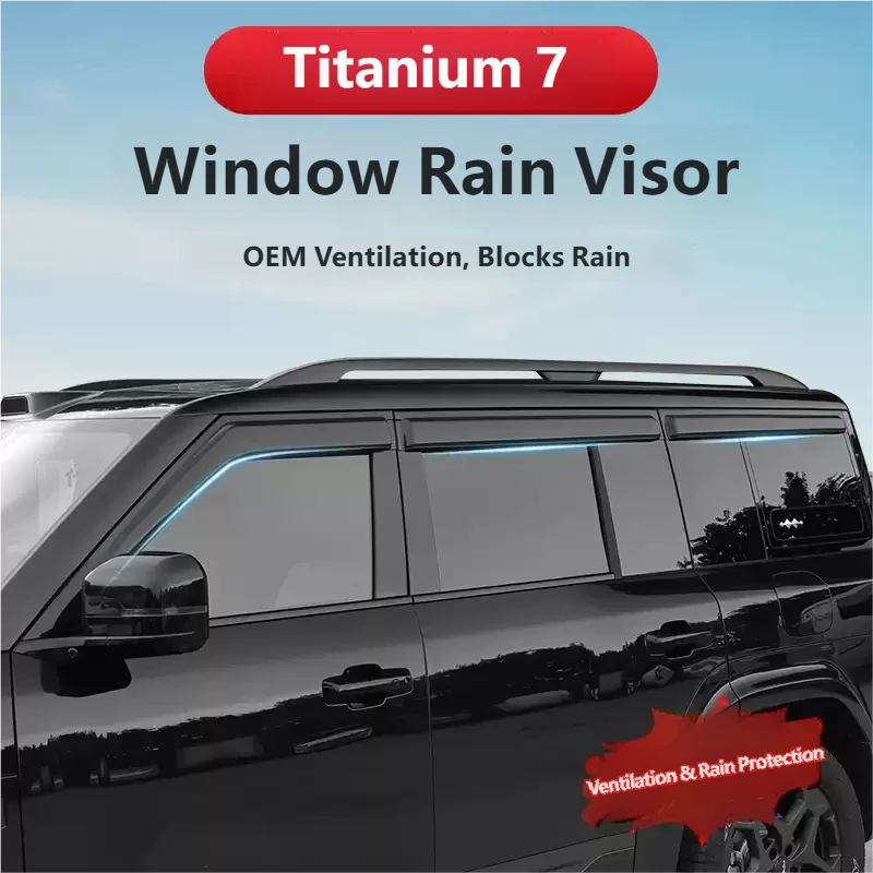 Accessories For BYD Leopard 7 Titanium 7 2025 2026 Car Side Window Visor Awning Shelter Sun Rain Deflector Guard Weather
Accessories For BYD Leopard 7 Titanium 7 2025 2026 Car Side Window Visor Awning Shelter Sun Rain Deflector Guard Weather