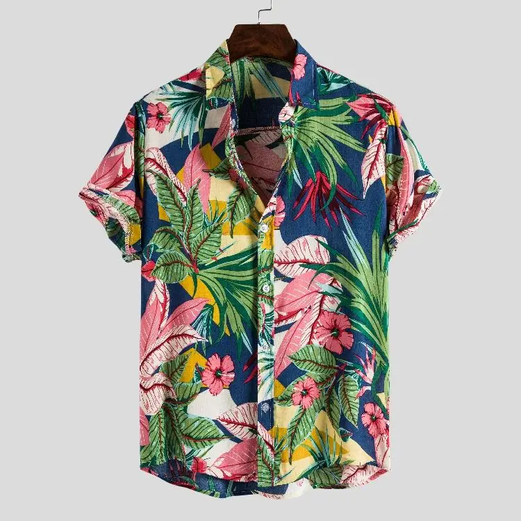 Loose ort Sve Floral irt Men's Summer Hawaiian Beach Vaion irt Youth Trendy Stand Fit Color Woven Fabric
Loose ort Sve Floral irt Men's Summer Hawaiian Beach Vaion irt Youth Trendy Stand Fit Color Woven Fabric
