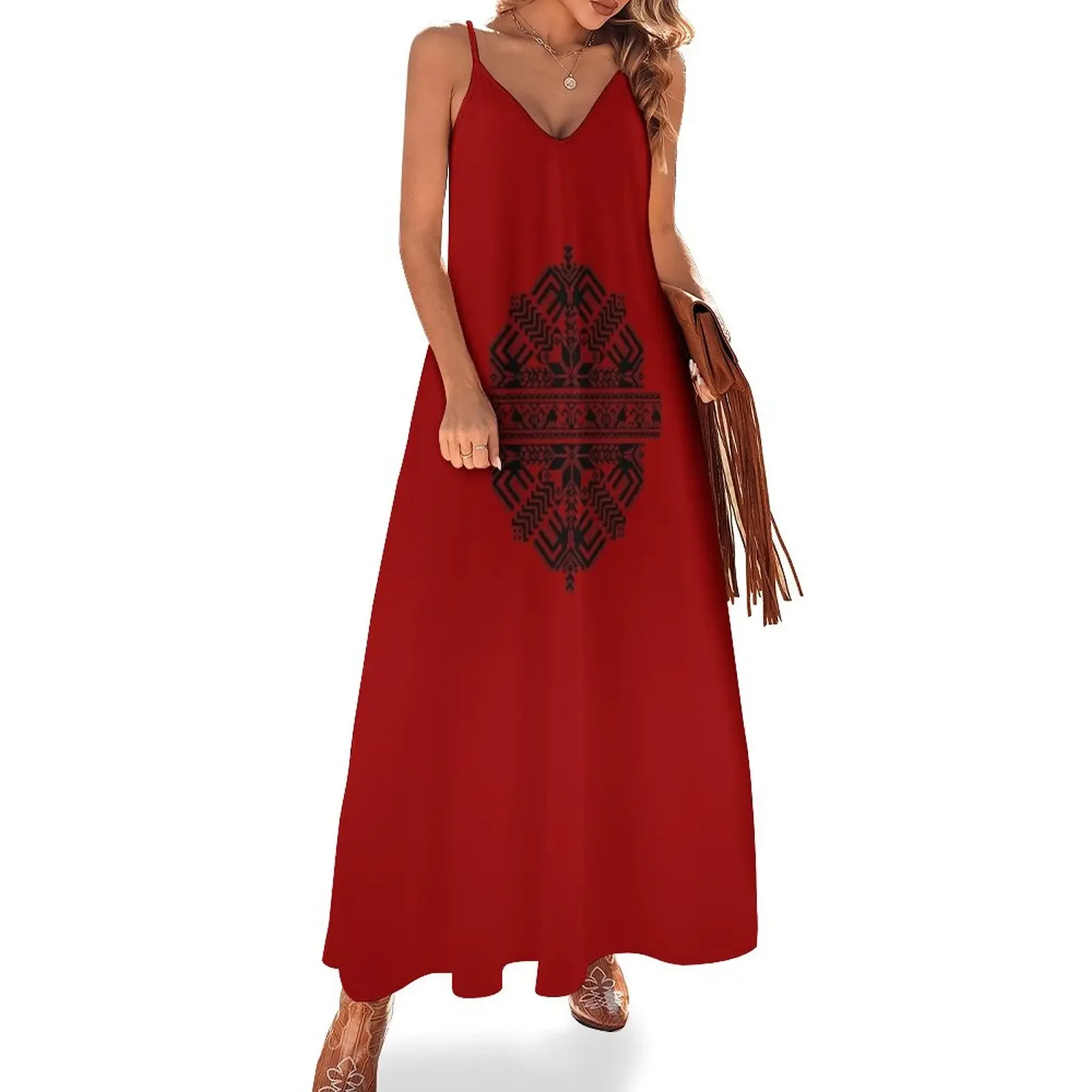 Latvian Traditional Symbol Sleeveless Dress dress summer 2025 women Long dresses Dress
Latvian Traditional Symbol Sleeveless Dress dress summer 2025 women Long dresses Dress