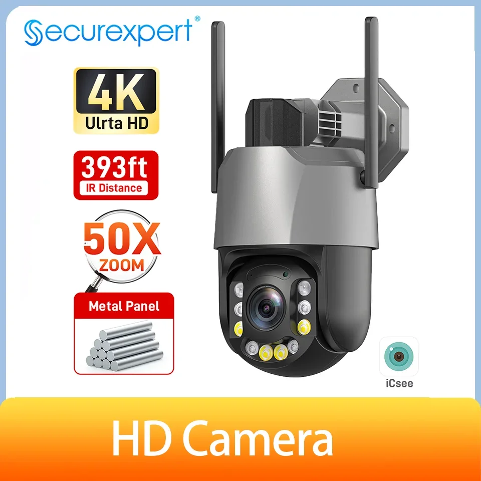 5MP/8MP 50X Zoom PTZ Camera with Color Night Vision | AI Human Tracking | 120m IR Distance | ONVIF NVR Compatible IP Cam 
5MP/8MP 50X Zoom PTZ Camera with Color Night Vision | AI Human Tracking | 120m IR Distance | ONVIF NVR Compatible IP Cam