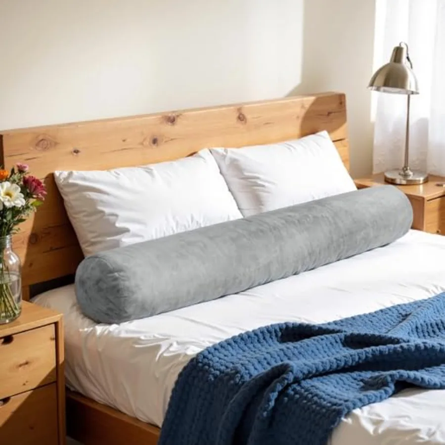7.8"x60" Body Pillow for Queen Bed Long Round Body Pillow for Adults Bolster w/Removable Polyester Cover Headboard Gap Filler P
7.8"x60" Body Pillow for Queen Bed Long Round Body Pillow for Adults Bolster w/Removable Polyester Cover Headboard Gap Filler P