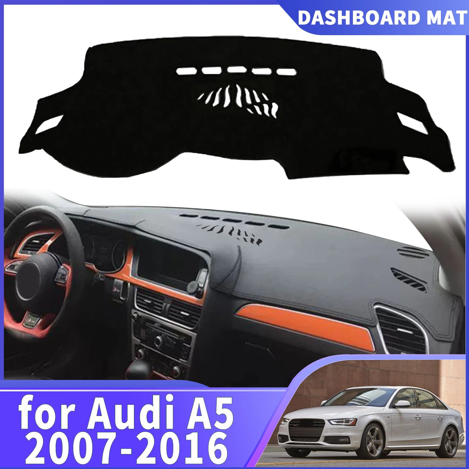 fit for Audi A5 2016-2009 Car Dashmat DashMat Sunshade Dashboard Cover Pad Protective Carpet Accessories
fit for Audi A5 2016-2009 Car Dashmat DashMat Sunshade Dashboard Cover Pad Protective Carpet Accessories