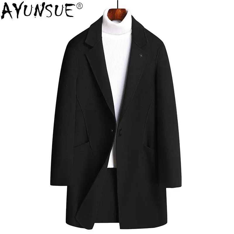AYUNSUE Men's Winter Coat Male Double Face Wool Coat Business Long Woolen Trench Coat for Men Clothing Abrigo Invierno Hombre
AYUNSUE Men's Winter Coat Male Double Face Wool Coat Business Long Woolen Trench Coat for Men Clothing Abrigo Invierno Hombre