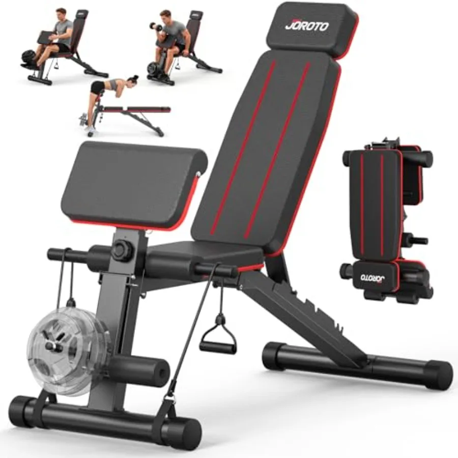 Home gym adjustable weight bench: steel, black, 1000 LBS capacity, foldable incline/decline/flat with leg/back extension and pr
Home gym adjustable weight bench: steel, black, 1000 LBS capacity, foldable incline/decline/flat with leg/back extension and pr