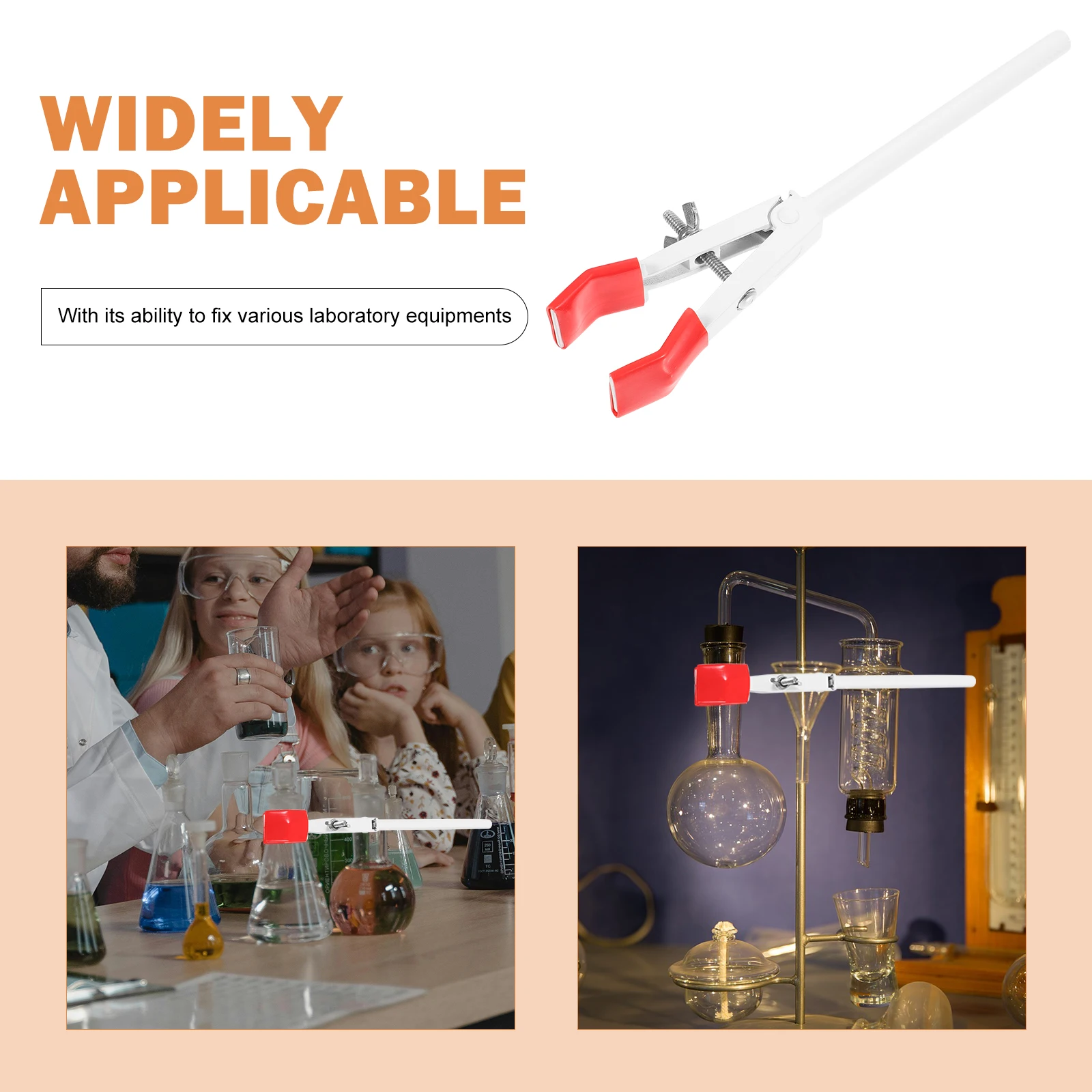 Zinc Alloy Flask Clamp Red Tip Condenser Tube Clamp Tube Holder Clip Corrosion Resistant Laboratory Tools
Zinc Alloy Flask Clamp Red Tip Condenser Tube Clamp Tube Holder Clip Corrosion Resistant Laboratory Tools