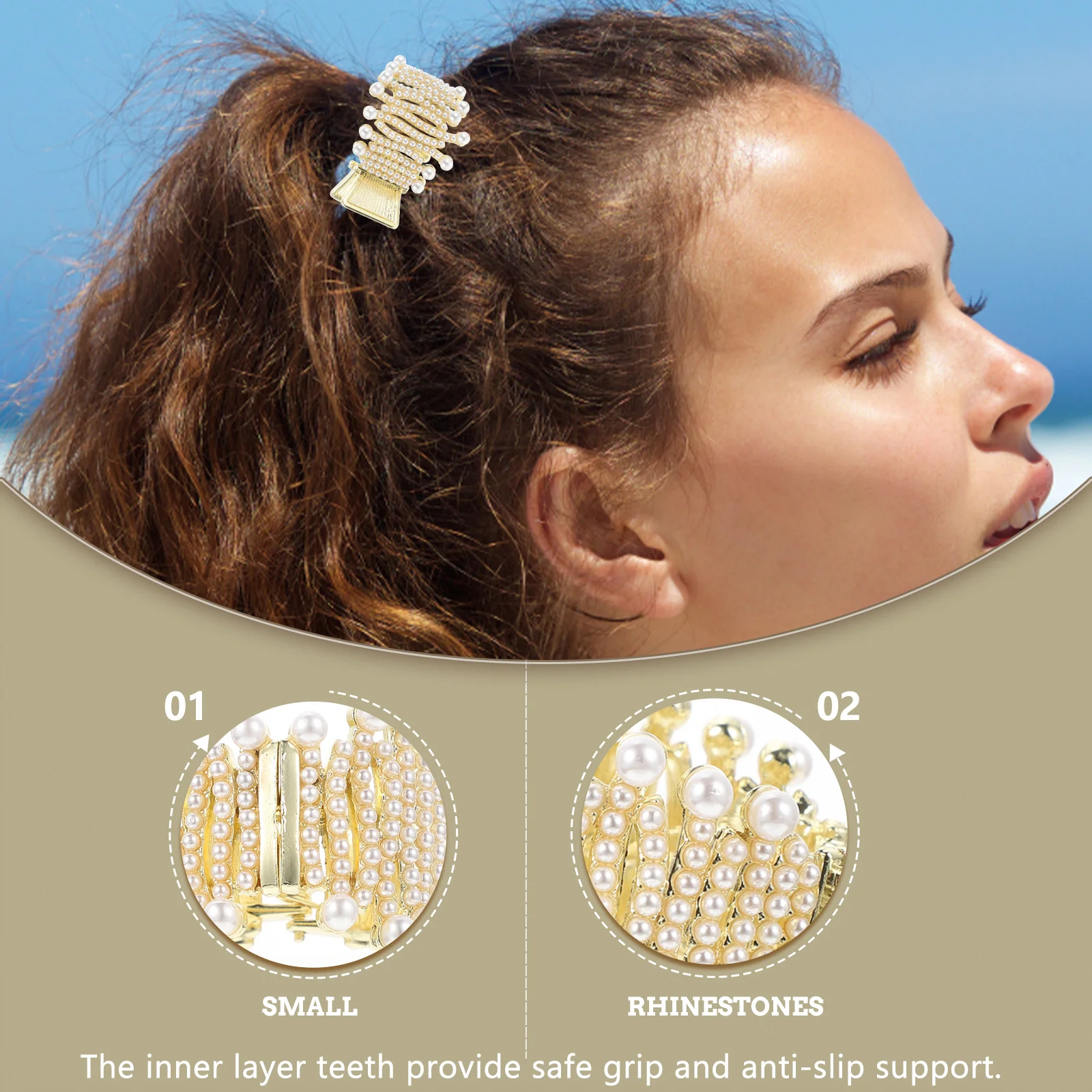 Pearl Small Claw Medium Accessories for Women Thin Jaw Decorative Claw Clip Hair Clip Medium Thick Hair Accessories
Pearl Small Claw Medium Accessories for Women Thin Jaw Decorative Claw Clip Hair Clip Medium Thick Hair Accessories