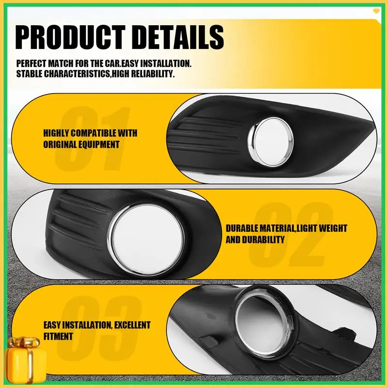 Premium Car Right & Left Bumper Fog Light Ventilation Grille Lampshade For Ford Focus Sedan 2009 2010 1011
Premium Car Right & Left Bumper Fog Light Ventilation Grille Lampshade For Ford Focus Sedan 2009 2010 1011