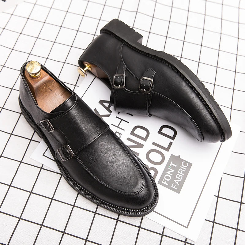 Men's Double Button Flat Shoes Luxury Leather Shoe Brand Soft Soled Loafers Men's Business Formal Dress Shoes Large Size: 38-47
Men's Double Button Flat Shoes Luxury Leather Shoe Brand Soft Soled Loafers Men's Business Formal Dress Shoes Large Size: 38-47