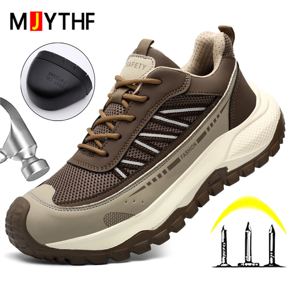 Fashion Work Sneakers Men's Safety Shoes Steel toe Protection Shoes Non-slip Security shoes Anti-smash Anti punctur Work Shoes
Fashion Work Sneakers Men's Safety Shoes Steel toe Protection Shoes Non-slip Security shoes Anti-smash Anti punctur Work Shoes