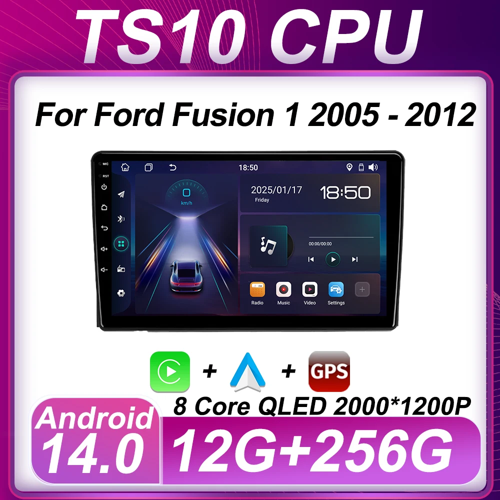Android 14 8-ядерный для Ford Fusion 1 2005-2012 Автомобильный мультимедийный радиоплеер GPS-навигация Стерео головное устройство Сенсорный экран 5G RDS
Android 14 8-ядерный для Ford Fusion 1 2005-2012 Автомобильный мультимедийный радиоплеер GPS-навигация Стерео головное устройство Сенсорный экран 5G RDS