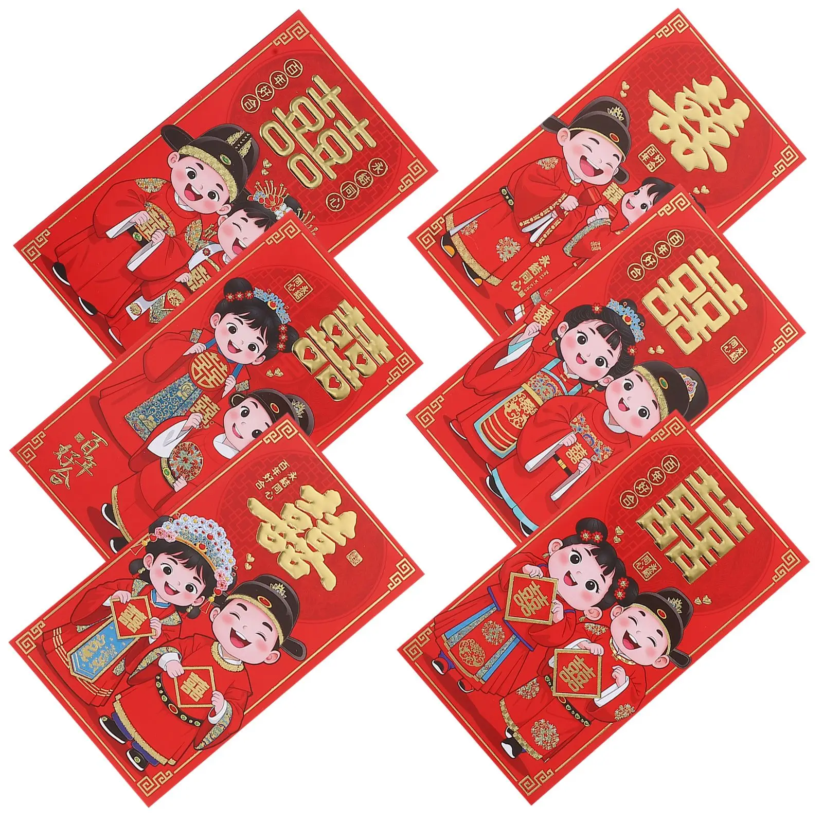 6 Pcs Wedding Red Envelope Chinese Money Envelopes for Cash Lucky New Year Paper Spacious Elegant Design
6 Pcs Wedding Red Envelope Chinese Money Envelopes for Cash Lucky New Year Paper Spacious Elegant Design