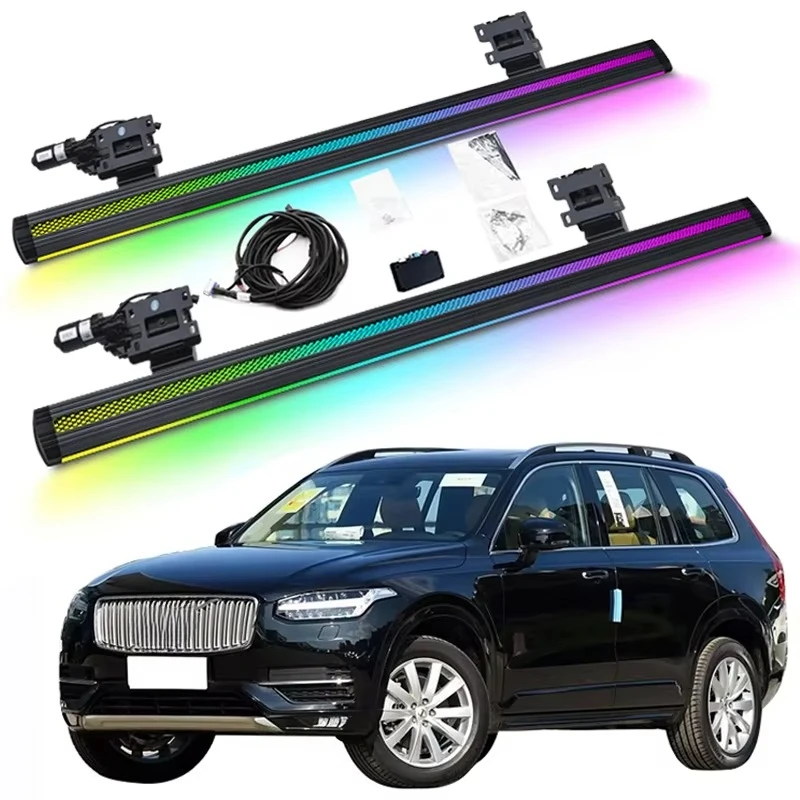 LED Colorful Lighting Electric Power Running Board Electric Side Steps for XC90 2015-2025
LED Colorful Lighting Electric Power Running Board Electric Side Steps for XC90 2015-2025