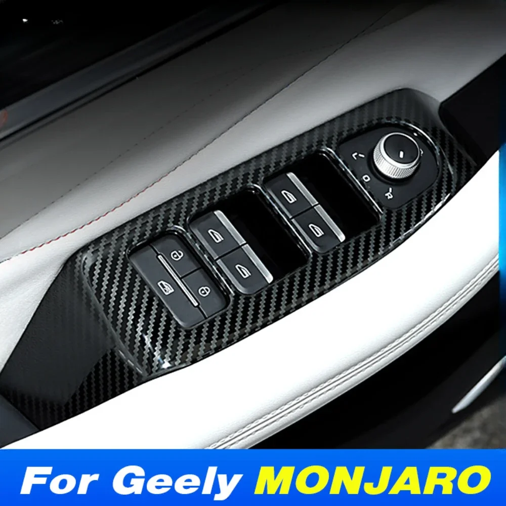Car Window Glass Lift Switch Button Cover Trim Frame For Geely MONJARO KX11 Manjaro 2023 2024 Interior Modification Accessories
Car Window Glass Lift Switch Button Cover Trim Frame For Geely MONJARO KX11 Manjaro 2023 2024 Interior Modification Accessories