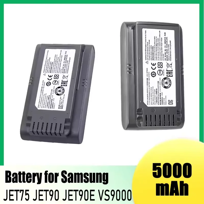 100% New Sweeper Battery 21.6V 5000mAh VCA-SBT90 for Samsung Vs9000 Jet90 Jet75 Cordless Handheld Vacuum Cleaner Battery
100% New Sweeper Battery 21.6V 5000mAh VCA-SBT90 for Samsung Vs9000 Jet90 Jet75 Cordless Handheld Vacuum Cleaner Battery